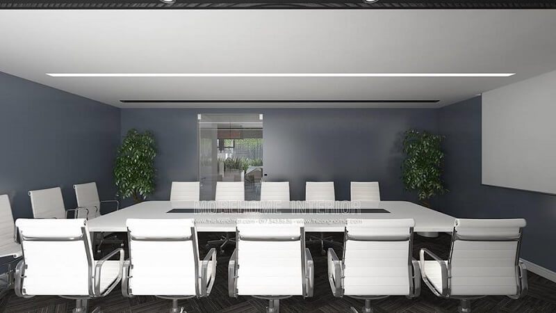 Văn phòng công ty CNTT cần thiết kế nội thất phòng họp hiện đại.